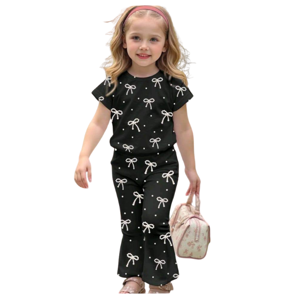 Grilsl T-shrit & Long pant Set