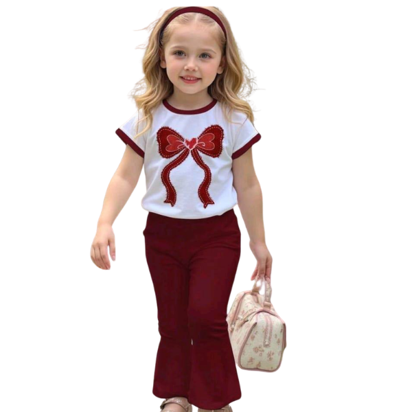 Grilsl T-shrit & Long pant Set