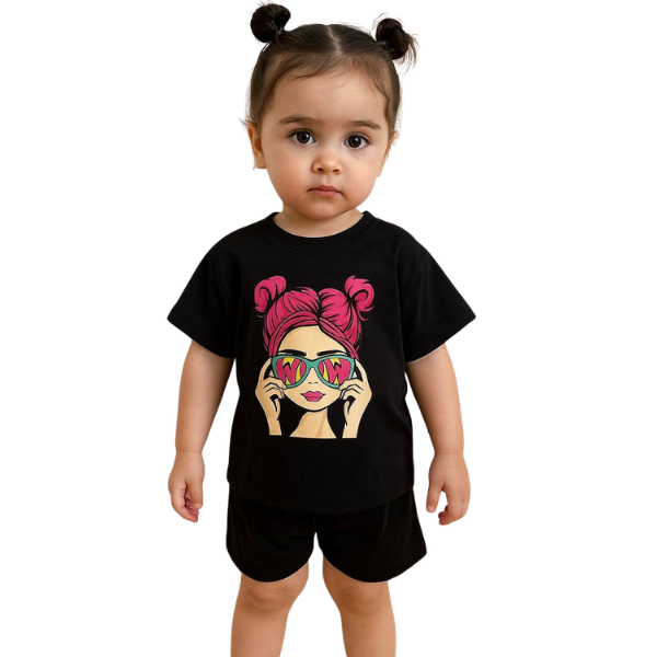 Grils T-shrit & pant Set