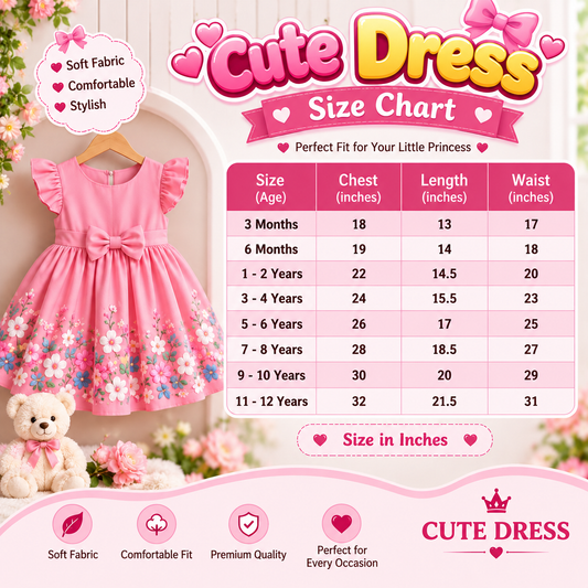 Little Girl’s Floral Bedroom Outfit(1yrs-12yrs)