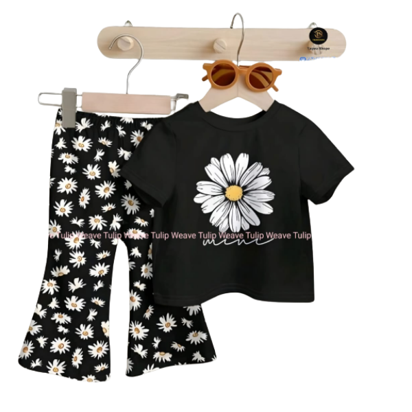 Grilsl T-shrit & Long pant Set