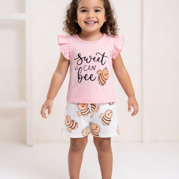 Grils T-shrit & pant Set