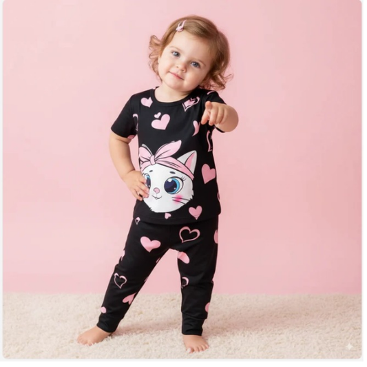 Grils T-shrit & long  pant Set