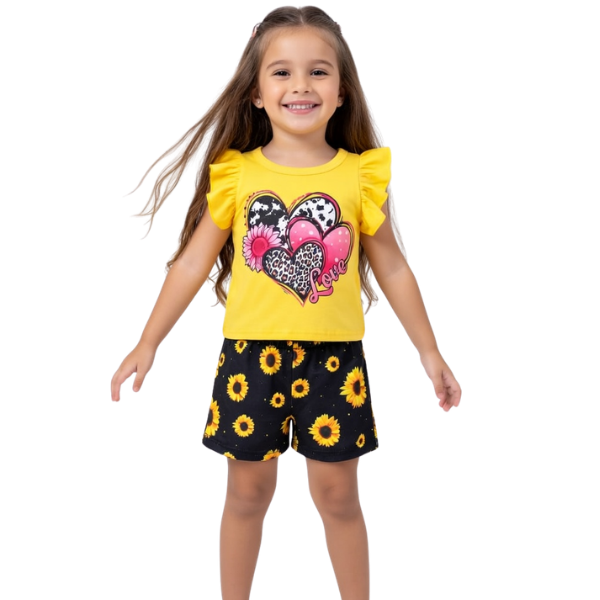 Grils T-shrit & pant Set