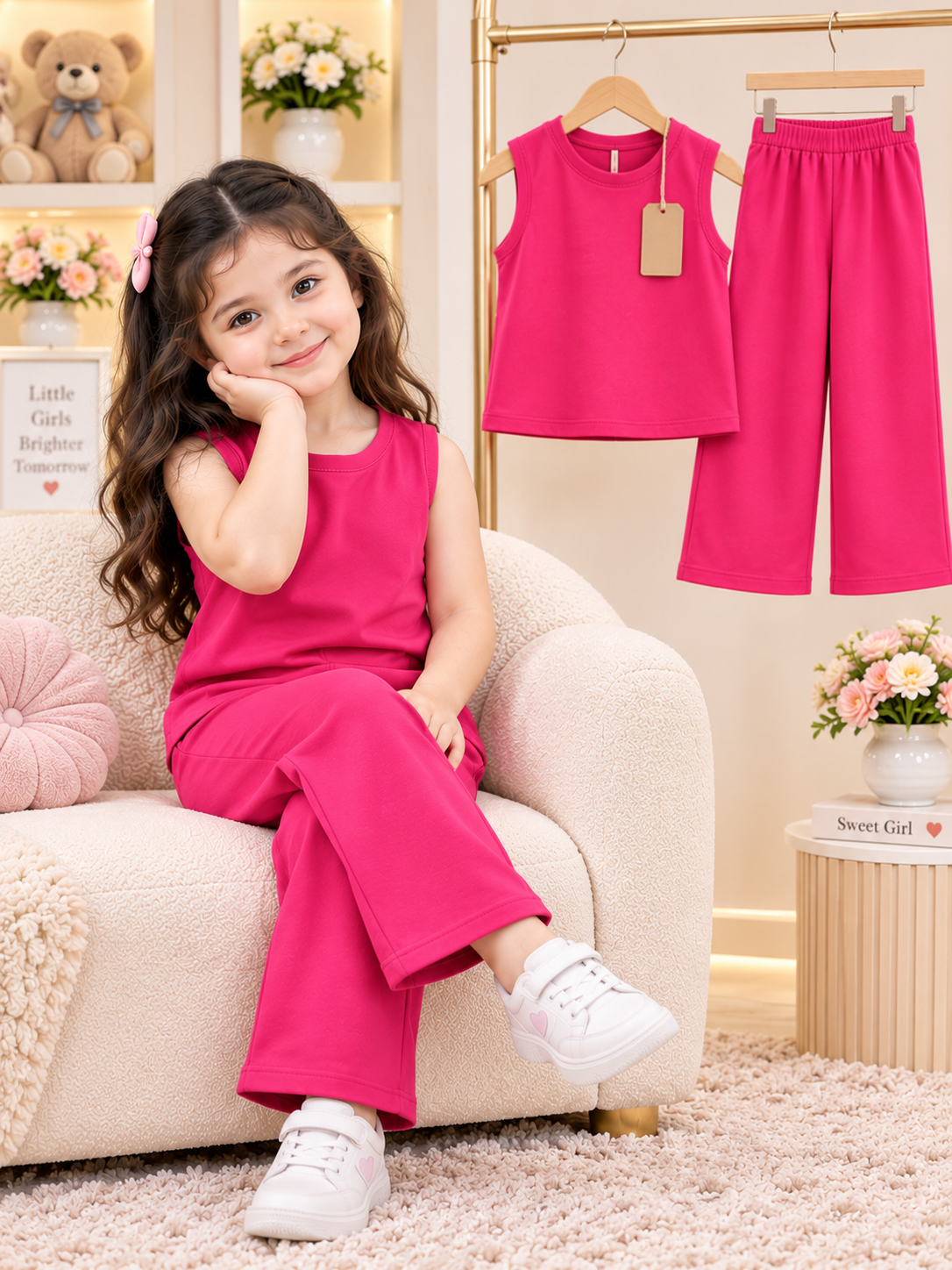 Little Girl’s Hot Pink Boutique Outfit (2yrs-12yrs)