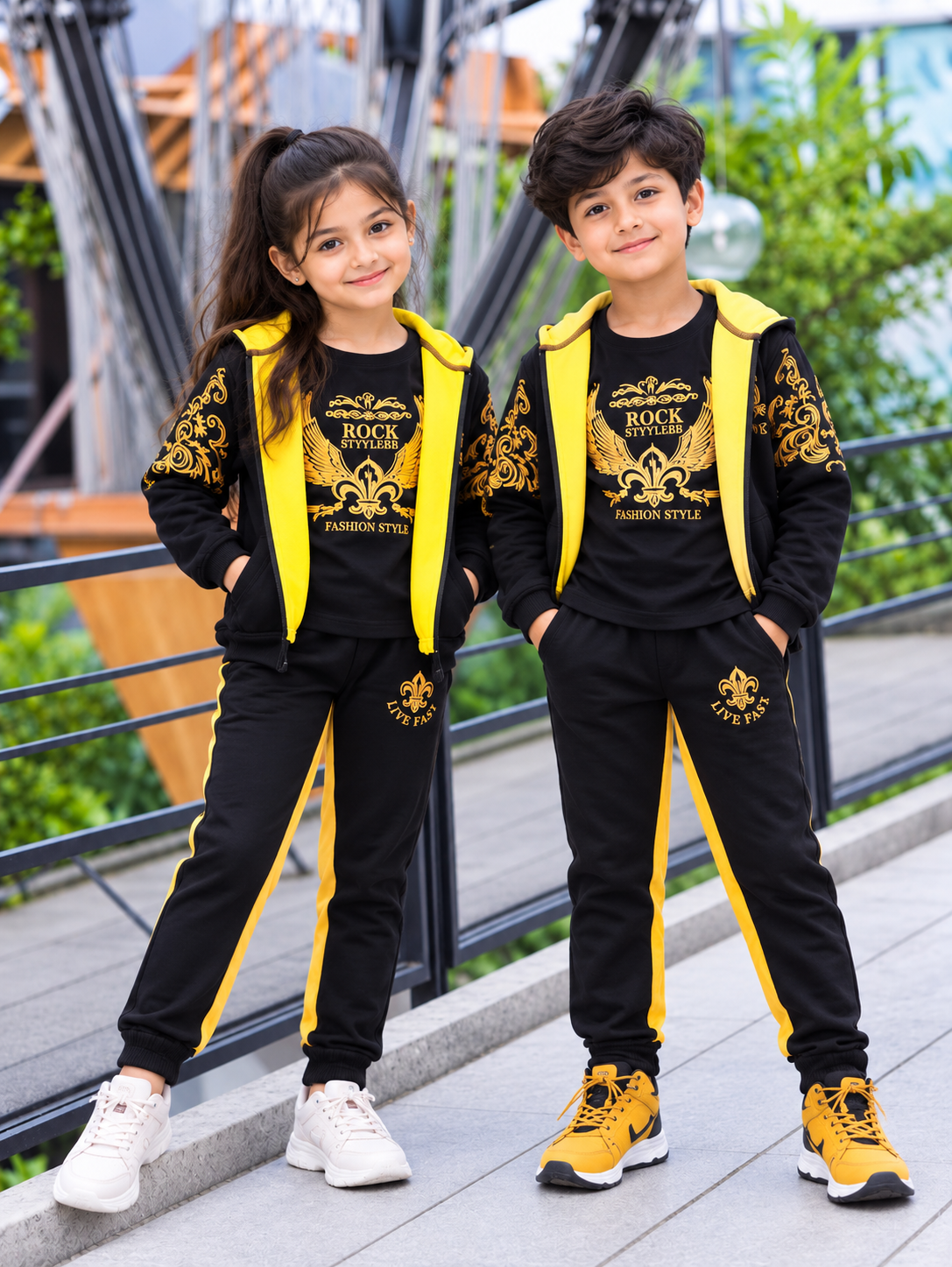 Winter Print Kids 3-Piece Hoodie Set  (1yrs-12yrs) BUY 1 SET — DELIVERY FREE!